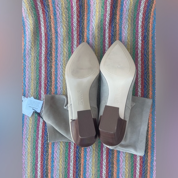 NWT Zara Slouchy Ankle Booties Sz 9 - Picture 7 of 16